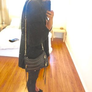 Rebecca Minkoff chain cross body bag black